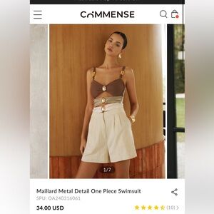 Commense cutout swimsuit, NWT SZ XS